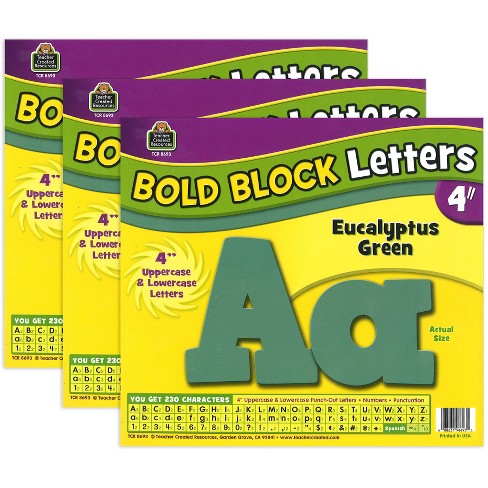 4 block hot sale letter