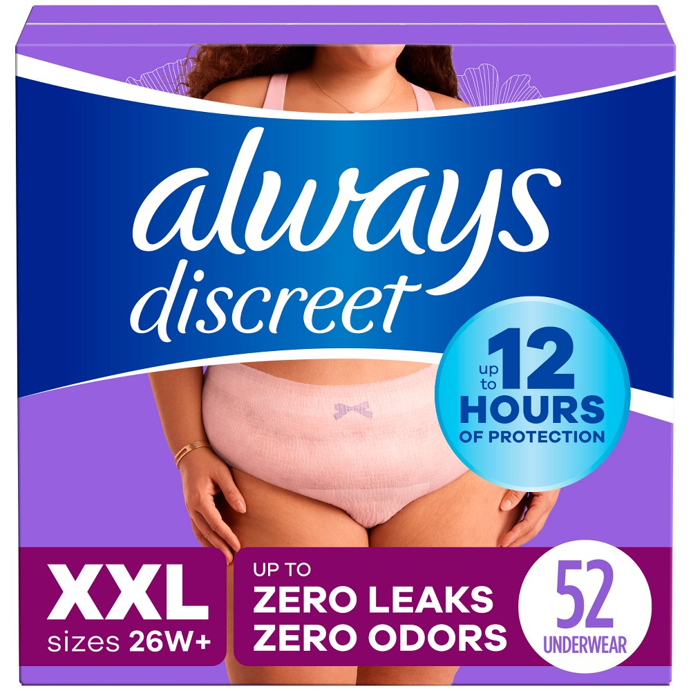 Always Discreet Maximum Underwear - XXL - 52ct