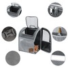 Unique Bargains Pet Backpack Transport Box for Cats and Small Dogs 13.39"x9.84"x16.54" Gray - 3 of 4