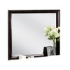 Royal Hampton Dresser Vanity Mirror, 40 Inch Modern Black Solid Wood Frame - 3 of 4