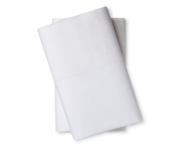Washed Linen Pillowcase 2-pc Set (King) White - Loft New York&#174;