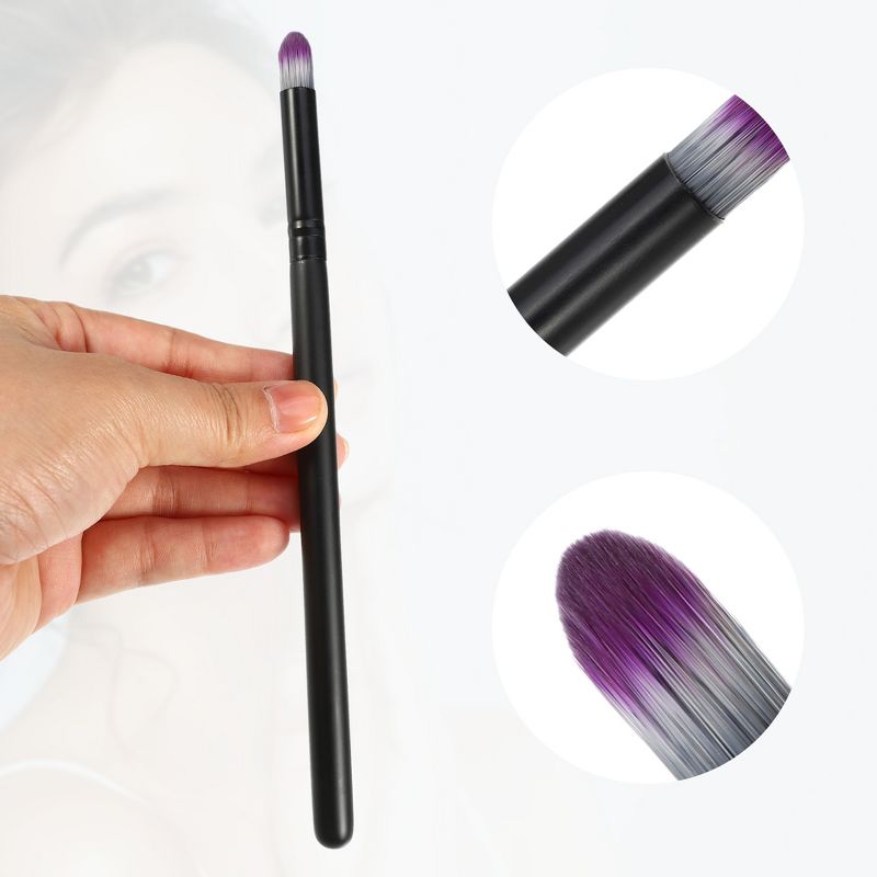 Unique Bargains Face Concealer Makeup Brushes and Sets Black 3 Pcs, 4 of 7