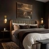 LNC Evacampbell  1-Light 5"W Luxury and Glam Teardrop Wall Lights, Goldleaf with Seeded Glass - 4 of 4