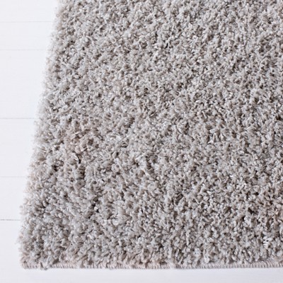 Light Grey 8' x 10' Solid Shag Area Rug