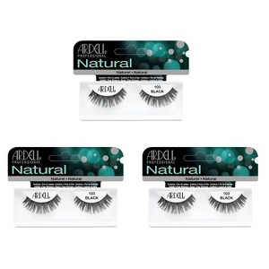 Ardell Fashion Natural Lashes 103 Black #65084 (PACK OF 3) - Bold, Voluminous Lashes - 1 of 3