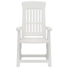 vidaXL Reclining Garden Chairs 2 Pack PP White - 4 of 4