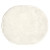 U Brands 11.4"x9.8" Locker Round Fur Rug White - 4 of 4