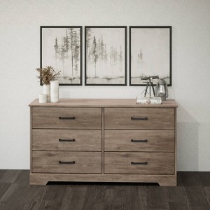 Prepac Rustic Ridge Farmhouse 6 Drawer Bedroom Dresser - 1 of 4