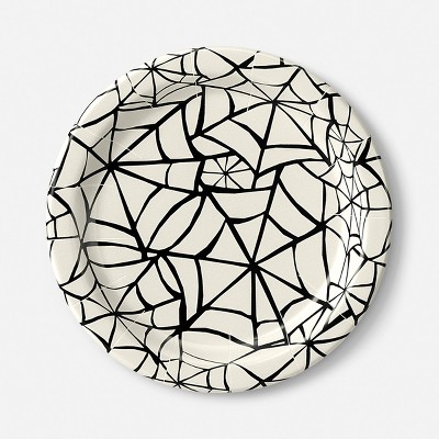 White Web Disposable Snack Plates 7" - 20ct - Hyde and EEK! Boutique™