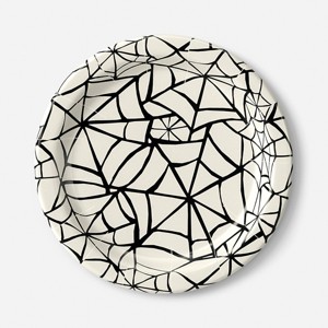 White Web Disposable Snack Plates 7" - 20ct - Hyde and EEK! Boutique™ - 1 of 3