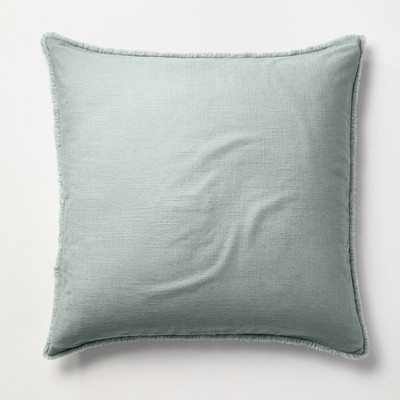 green pillow sham