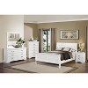 Vynxaria Traditional 2 Drawer Nightstand, White Finish, Antique Brass Handles, Wood and Engineered Wood, No Assembly - 4 of 4