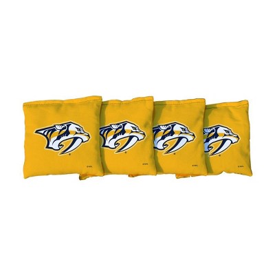 NHL Nashville Predators Corn-Filled Cornhole Bags Yellow - 4pk