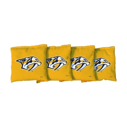 Nhl Nashville Predators Corn-filled Cornhole Bags Yellow - 4pk : Target