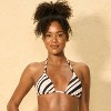 Women's Striped Triangle Bikini Top - Shade & Shore™ Multi - 3 of 4