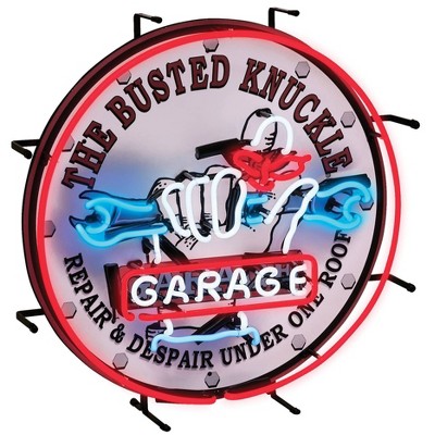 Decorative Accent Sign Neon - The Busted Knuckle Garage