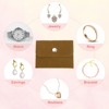 Unique Bargains Velvet Portable Earrings Bracelets Snap Button Jewelry Storage Bag 12 Pcs - 4 of 4