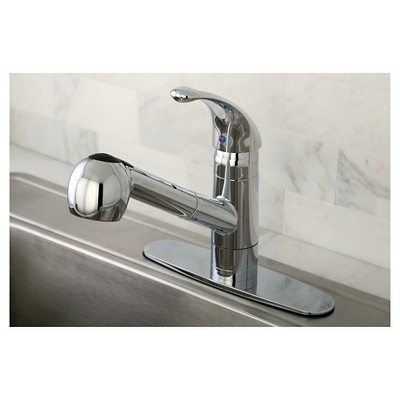 Pull-Out Sprayer Kitchen Faucet Chrome - Kingston Brass, Grey