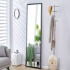 Infurnic Full Length Mirrors Modern Vanity Mirror with Durable Frame for Easy Home Integration, Clothing Shop, Bedroom, Black, 31.5"*1"*71" - 2 of 4