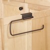 iDESIGN Axis Metal Over The Cabinet Paper Towel Bar for Kitchen Pantry Mudroom Bronze: Hand Wash, Metal, 12" Depth - 3 of 3