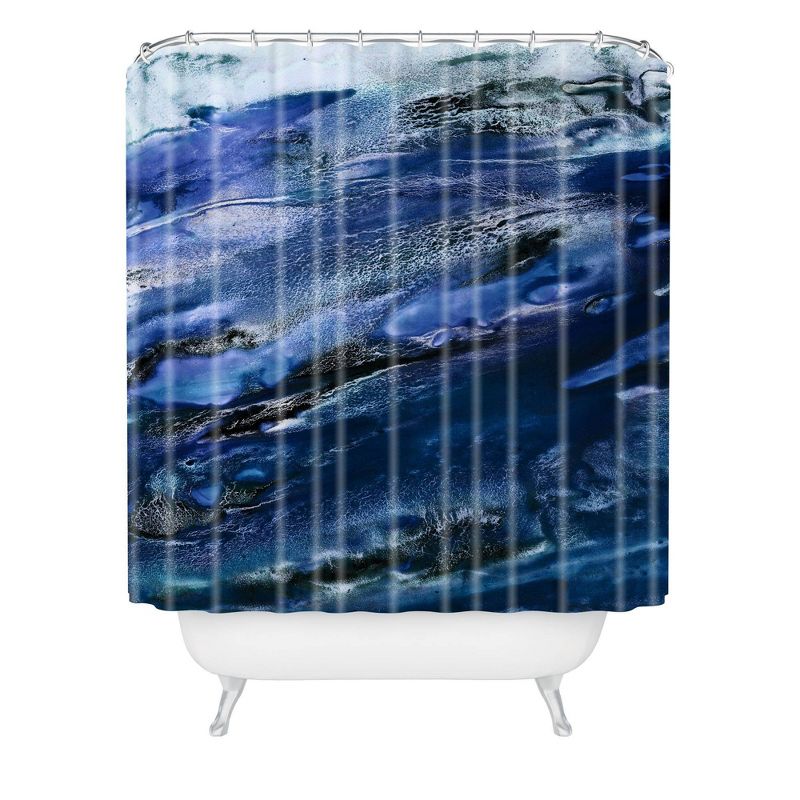 Iris Lehnhardt Floating Blues Shower Curtain Blue - Deny Designs, 1 of 7