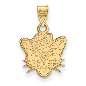 Black Bow Jewelry 10k Yellow Gold Brigham Young Cougars NCAA Small Pendant - 1 of 3