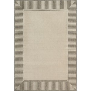 Nuloom Asha Striped Border Stain Resistant High Traffic Outdoor Area Rug - 1 of 4