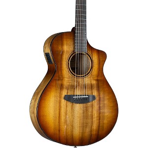 Breedlove Pursuit Exotic S CE Myrtlewood Concert Acoustic-Electric Guitar Amber Burst - 1 of 4