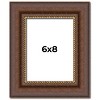 PosterPalooza | Photo Size Traditional Brown Picture Frame - UV Acrylic, Foam Board Backing, Hanging Hardware - 2 of 4