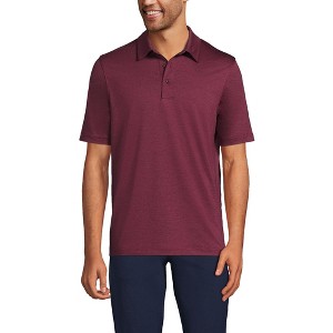 Lands' End Lands' End Men's Short Sleeve Space Dye Polo Shirt - 1 of 2