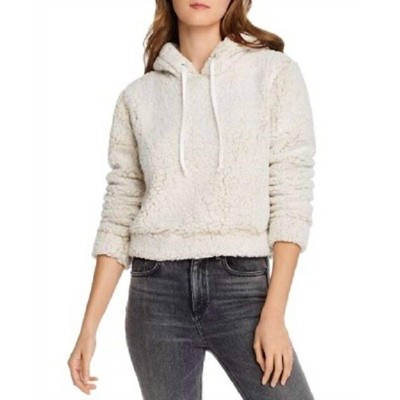 Women's faux-shearling Hoodie Sweatshirt Pullover - AQUA