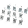 The Lakeside Collection Love Is Bathroom Collection - Set of 12 Shower Hooks 12 Pieces - 3 of 4