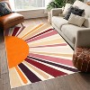 Coucheta Area Rug Machine Washable Non-Slip Modern Minimalist Accent Carpet for Living Room Bedroom Entryway,Multi-Color & Size - 3 of 4