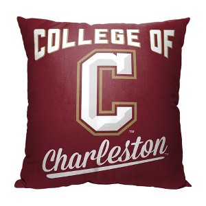 NCAA College of Charleston Cougars Alumni Throw Pillow 18x18 Inches - 1 of 2