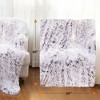 Cheer Collection Long Shaggy Hair Throw Blanket - Purple Ombre (50" x 60") - 3 of 4