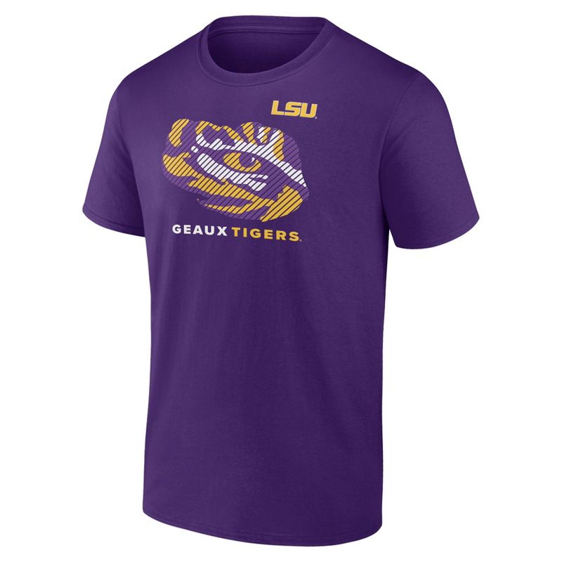 NCAA LSU Tigers Men&#39;s Core Cotton T-Shirt, 2 of 4