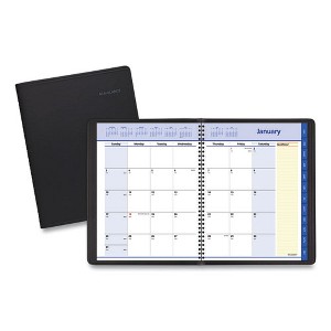 QuickNotes Monthly Planner, 11 x 8.25, Black Cover, 12-Month (Jan to Dec): 2025 - 1 of 4