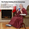 Catalonia Cozy Soft Wearable Blanket Cape for Adult, Fuzzy Snuggly Comfort TV Throw Blanket Wrap Shawl for Women and Men, Winter Cozy Gift - 2 of 4