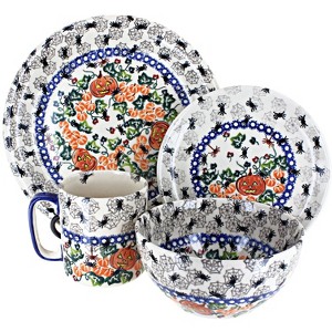 Blue Rose Polish Pottery Vena Dinnerware (4 PC) - 1 of 2
