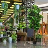 Gulches 71in Artificial Fiddle Tree in Planter 232 Green PE Leaves 71in Tall Indoor Outdoor Faux Plant - 3 of 4