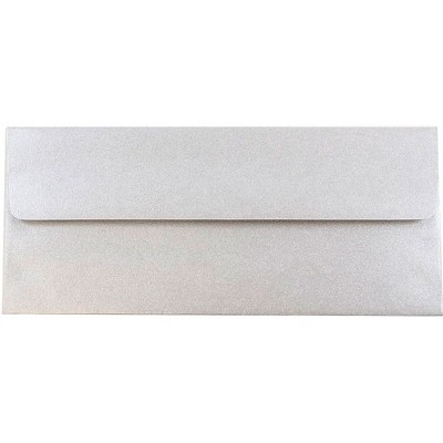 JAM Paper #10 Metallic Business Envelopes 4.125 x 9.5 Stardream Silver SD5360