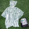 Juvale Juvale 10-Pack Disposable Rain Pullover for Kids - Emergency Plastic Raincoats with Hood for Boys and Girls (Clear) - 2 of 4