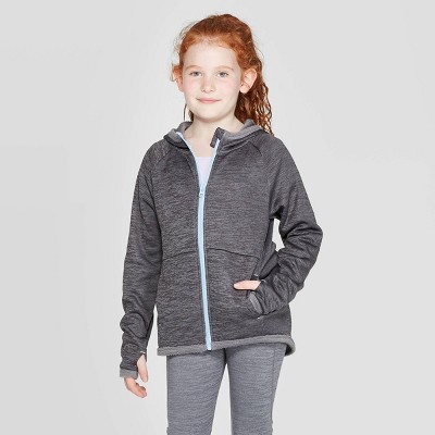 Girls' Cozy Fleece Full Zip Hoodie - C9 