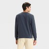 Men's USA French Terry Crewneck Sweatshirt - Goodfellow & Co™ Navy Blue - 2 of 3