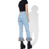 Women's Savanna Midi Gingham Ruffle Jeans - Peach Love - 2 of 2