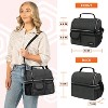 OPUX Insulated Dual Compartment Lunch Bag, Leakproof Soft Cooler Box Women Men Adult, Reusable Tote Pail Kids Boys Girls School - 3 of 4