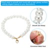 Unique Bargains Elegant Artificial Pearl Keychain Wristlet White - 4 of 4