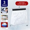 [3 Pack] Reusable Ice Bag Set with Secure Zip Close Design - 10”x9”x3” Storage Bags - XXlb Capacity - image 2 of 4