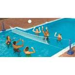 Swimline 9186 Cross Inground Swimming Pool Fun Volleyball Net Game Water Set