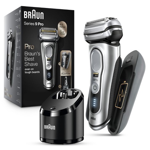 Braun Series 9-9477cc Pro Rechargeable Dry Electric Foil Shaver With Trimmer, Powercase, & Smartcare Center : Target